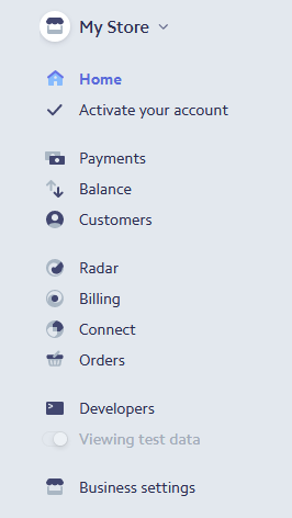 Stripe Account aktivieren